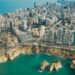 Bird's eye view photography of Beirut city.