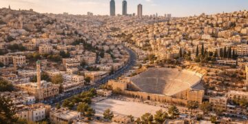Aerial View of Amman, Jordan